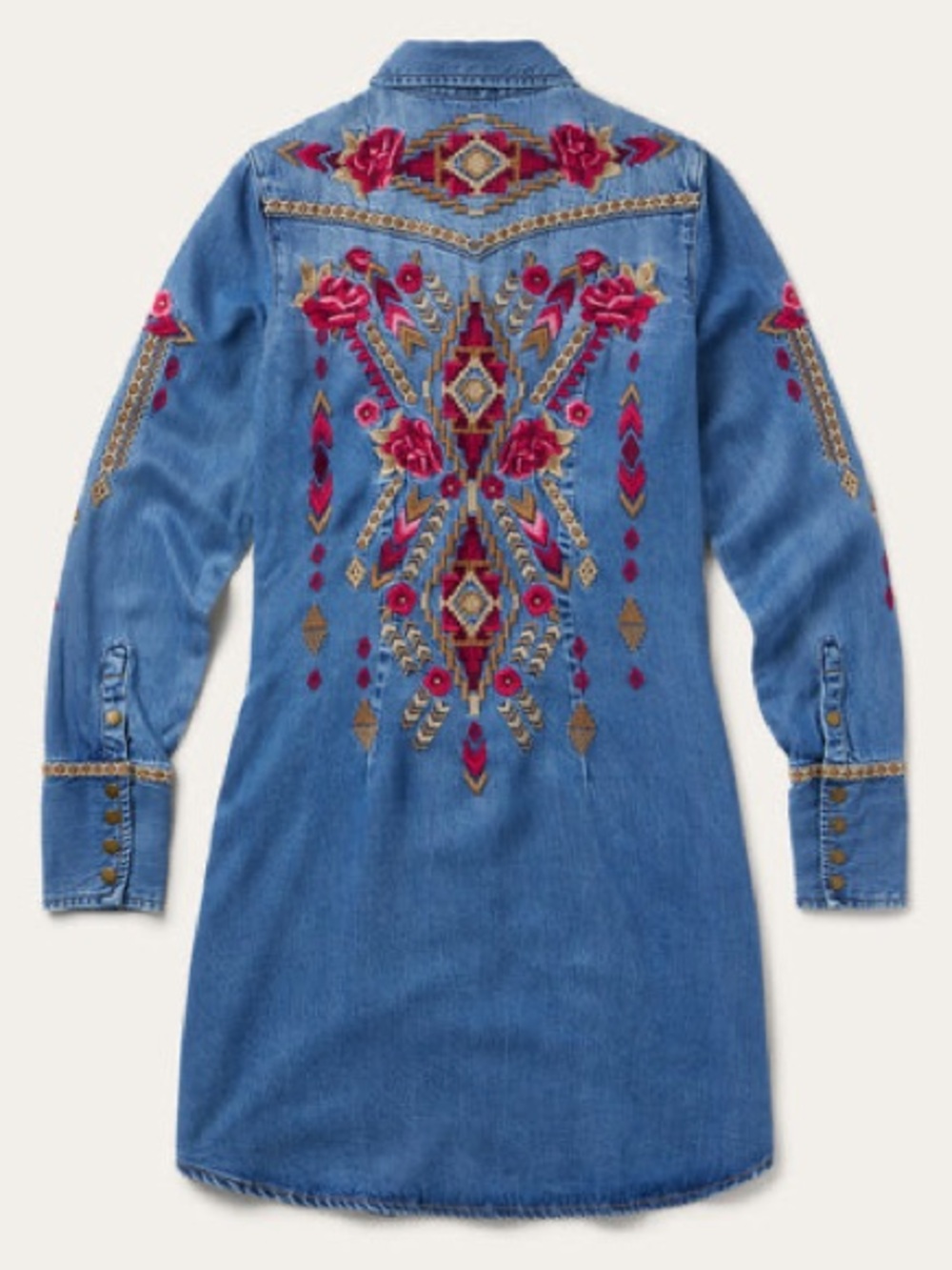 Stetson  embroidery denim dress